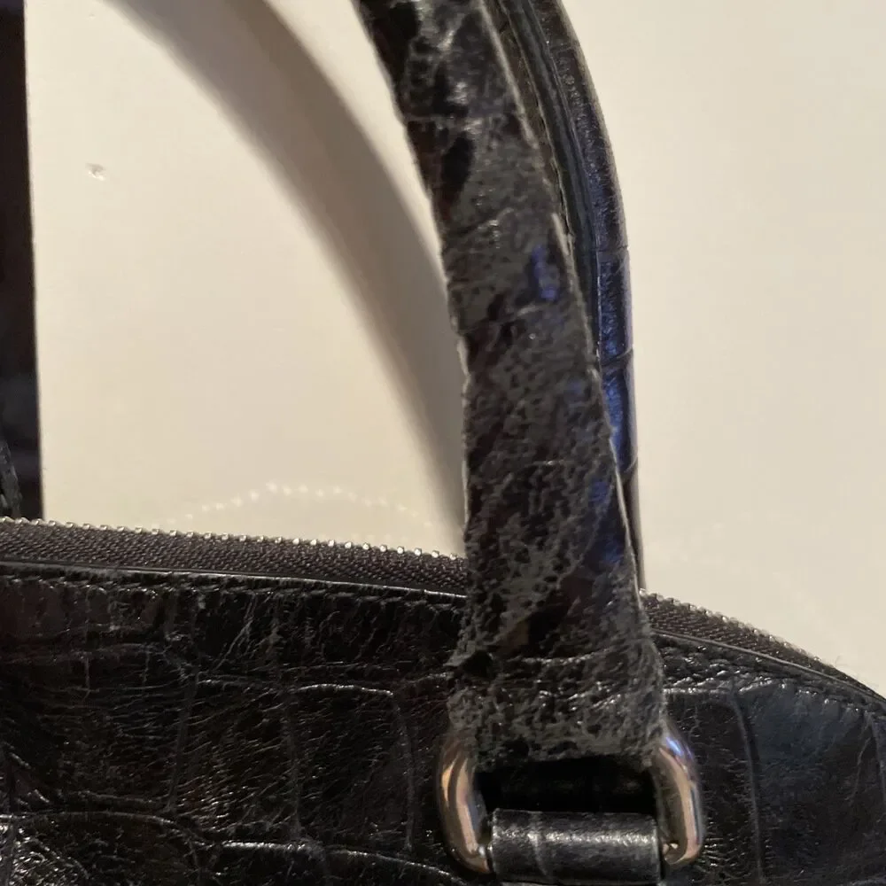 furla handbag crossbody used leather